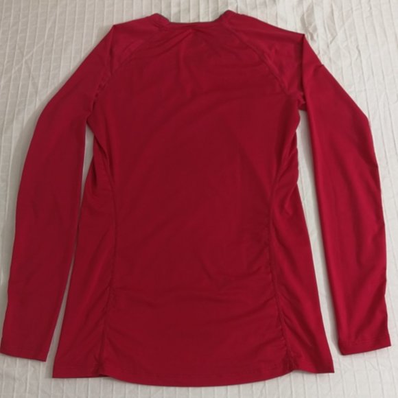 Pink Nike Pro Combat, Dri-fit, athletic long sleeve shirt. M - Picture 4 of 5